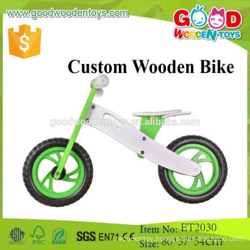 2015 Popular Custom Design Riding Toy Wooden Children Bike Toy